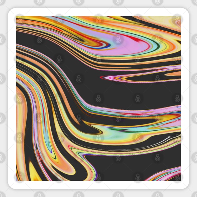 Swirls- Colorful Sticker by designsbyjuliee